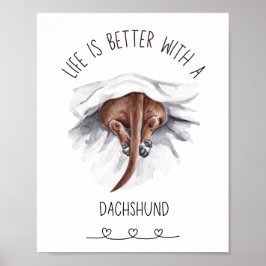 Poster d'art mural Dachshund Fun