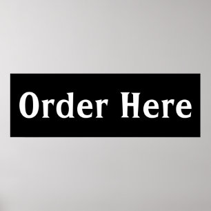 Poster d'art mural de la commande Black Diner Impr