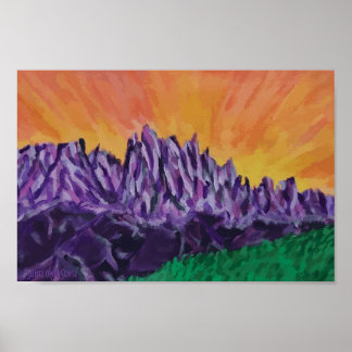 Poster d'art mural de Minarets Ansel Adams