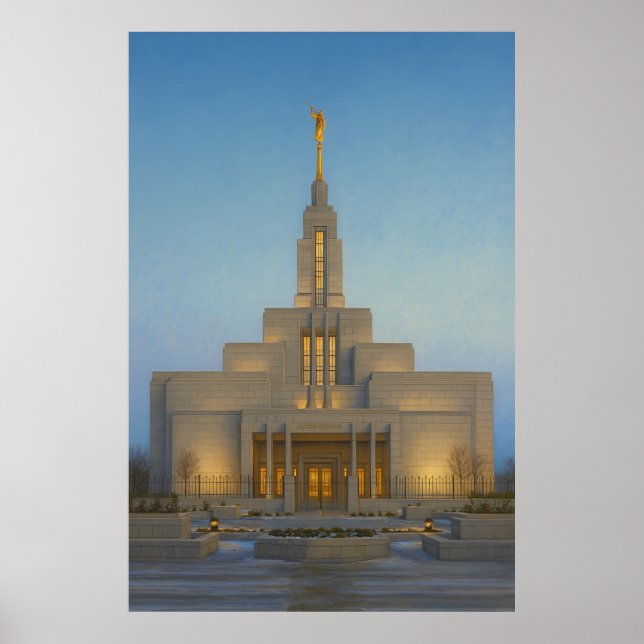 Poster d'art mural Draper Utah Temple Painting™ LD (Devant)