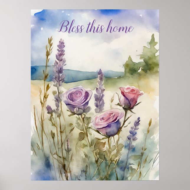 Poster d'art mural en aquarelle motivationnelle 41 (Devant)