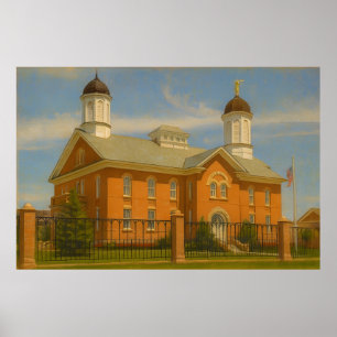 Poster d'art mural LDS de la peinture du temple Ut