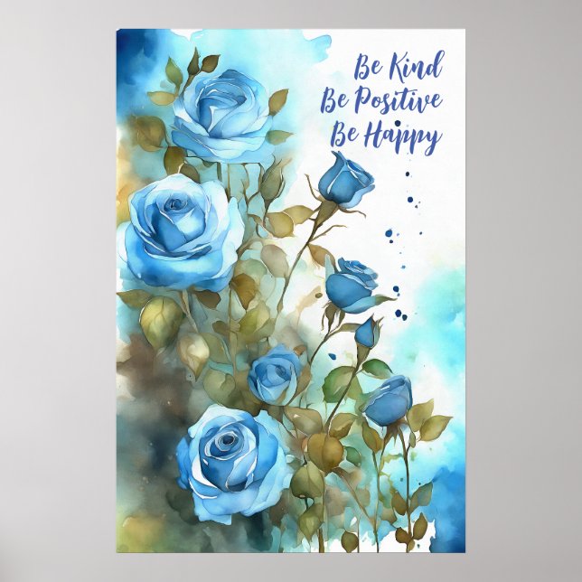 Poster d'art mural Motivational Watercolor 77 (Devant)