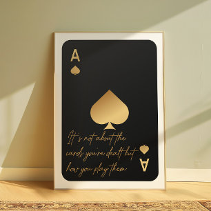 Poster d'art mural Motivationnel Ace of Spades