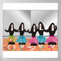 Poster d'art Nun Ballerinas