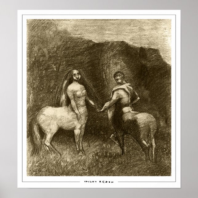 Poster d'art Odilon Redon Zedign #573 (Devant)