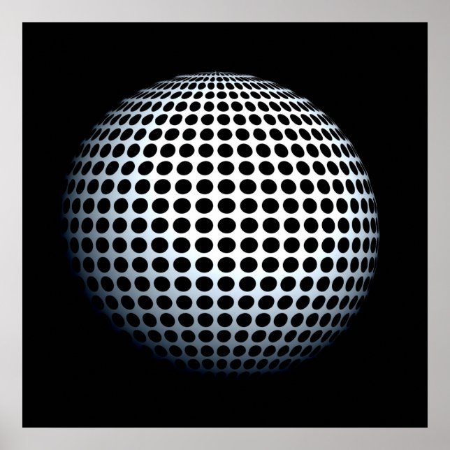 Poster d'art Op de Dot Sphere (Devant)