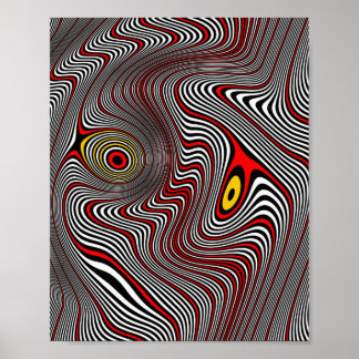 Poster d'art Op de l'Aura migraine