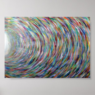 Poster d'art original Rainbow Canvas