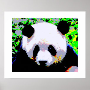 Poster d'art Panda Pop Imprimer - Posters Panda