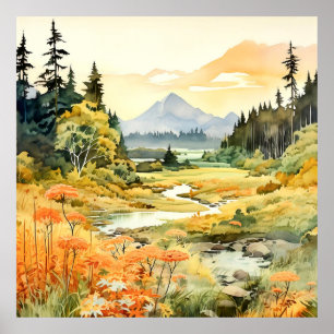 Poster d'art paysager du Colorado