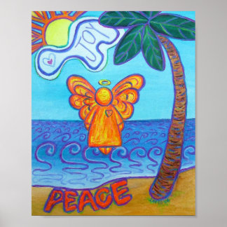 Poster d'art personnalisé Ange Gardien de Plage