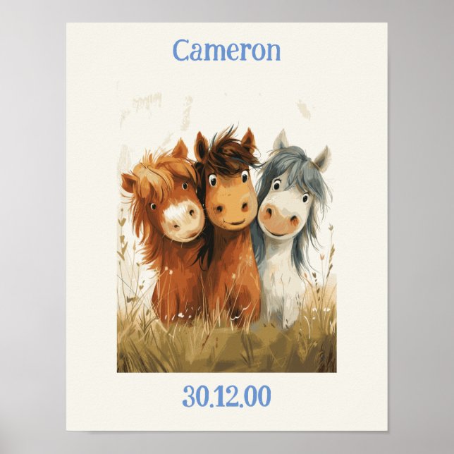 Poster d'art personnalisé Cheval Lover pour annive (Devant)