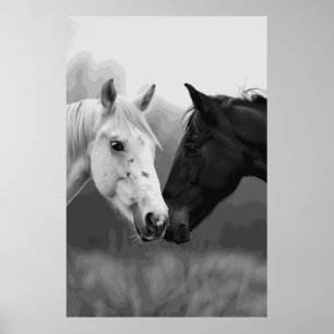 Poster d'art photographique des Amis du Cheval