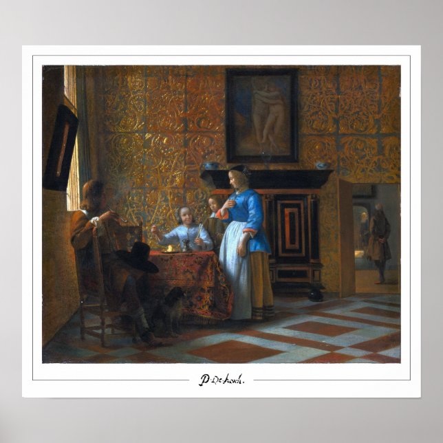 Poster d'art Pieter de Hooch Zedign #19 (Devant)