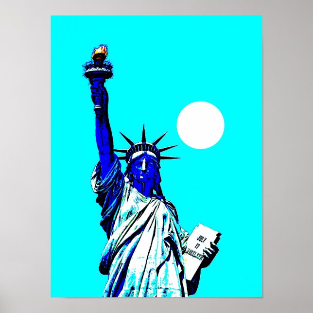 Poster d'art pop Statue de la Liberté (Devant)