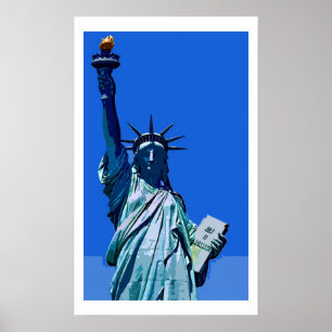 Poster d'art pop Statue de la Liberté