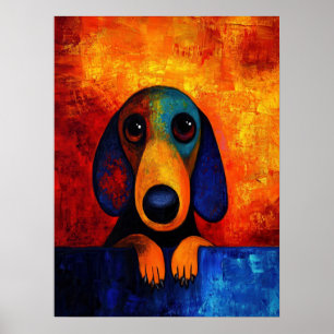 Poster d'art Portrait de chien