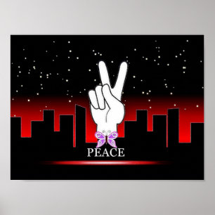 Poster d'art pour la paix numérique