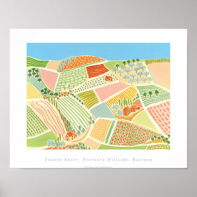 Poster d'art : Provence Hillside, Rasteau, France (Devant)