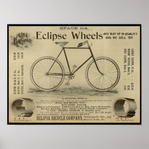 Poster d'art publicitaire du magazine Vintage Bicy