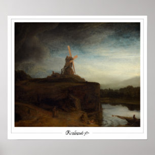 Poster d'art Rembrandt van Rijn Zedign #30