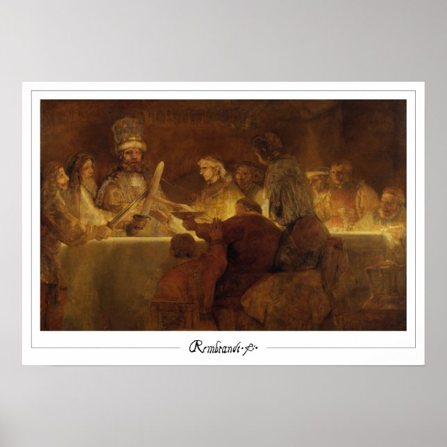 Poster d'art Rembrandt van Rijn Zedign #615 (Devant)