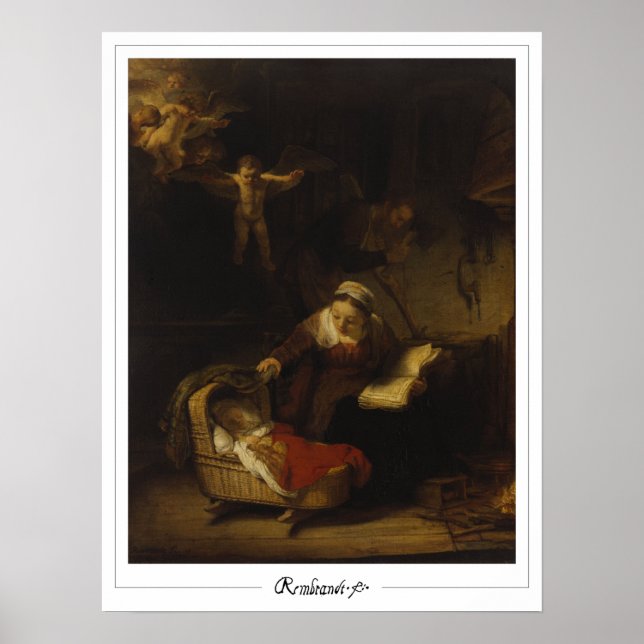 Poster d'art Rembrandt van Rijn Zedign #672 (Devant)