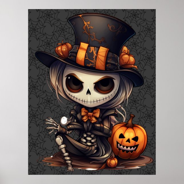 Poster d'art Steampunk Skeleton (Devant)
