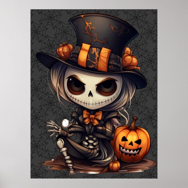 Poster d'art Steampunk Skeleton (Devant)