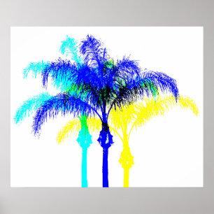 Poster d'art style Art Palm Tree Miami
