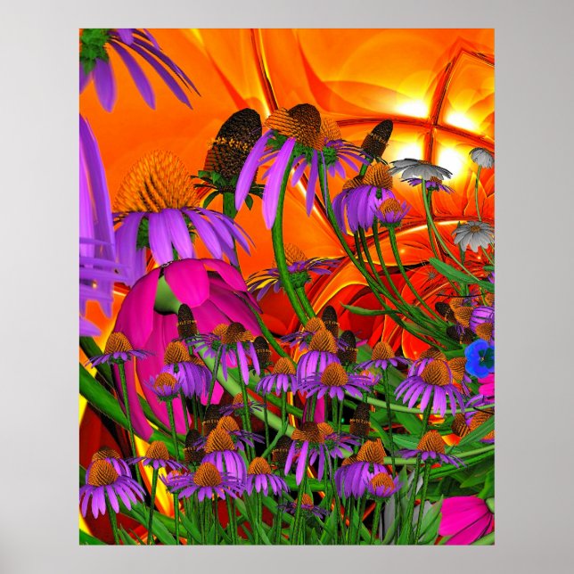Poster d'art Sunshine Flowers (Devant)