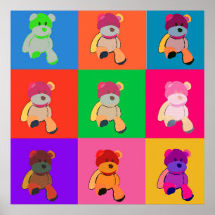 Poster d'art Teddy Bear Pop