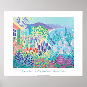 Poster d'art : Un Jardin de Pays Anglais, Italie