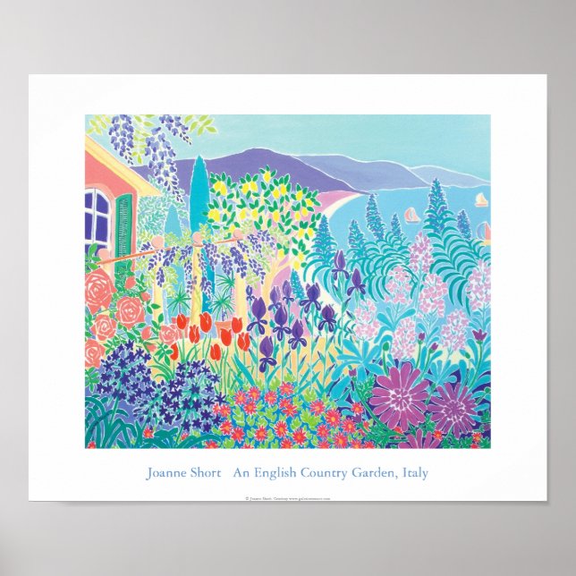 Poster d'art : Un Jardin de Pays Anglais, Italie (Devant)