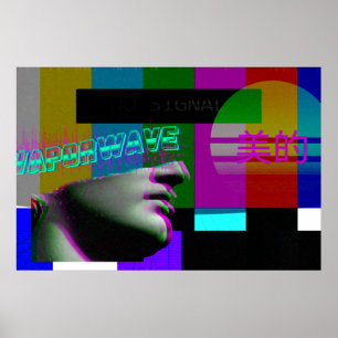 Poster d'art Vaporwave   Poster esthétique Vaporw