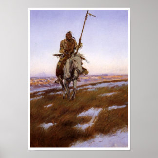 Poster d'art Vintage amérindien