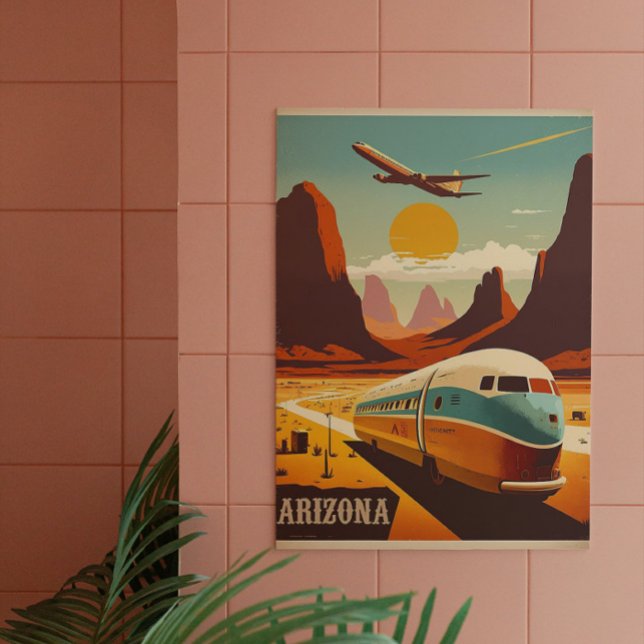 Poster d'art Vintage voyage de l'Arizona (Créateur téléchargé)