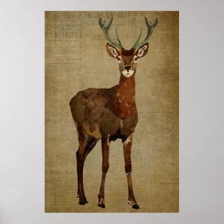 Poster d'art Woodsy Elk