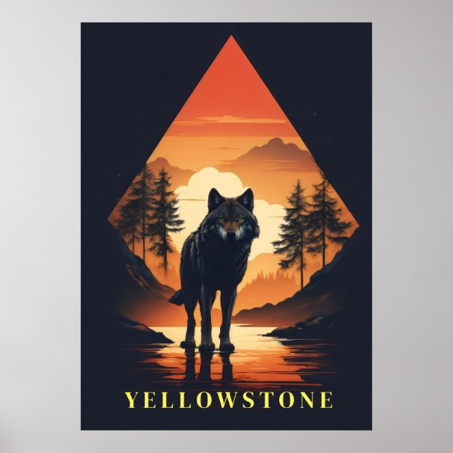 Poster d'art Yellowstone (Devant)