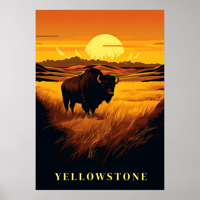 Poster d'art Yellowstone (Devant)