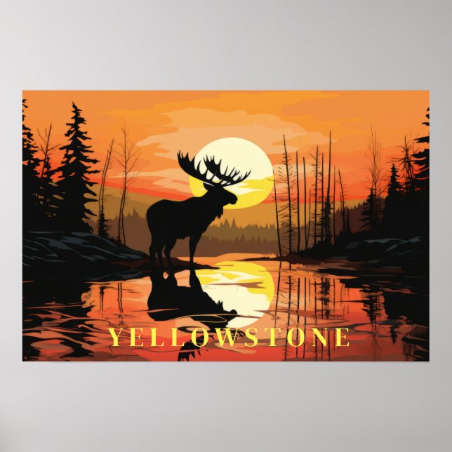 Poster d'art Yellowstone (Devant)