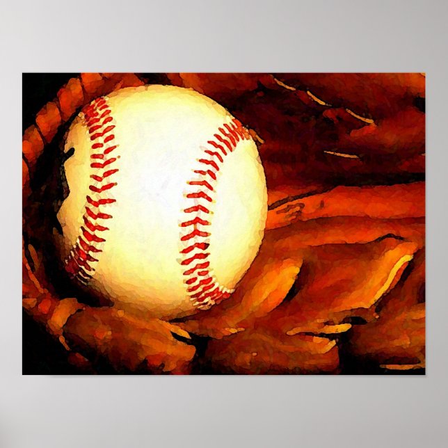 Poster d'artisanat de baseball Ball (Devant)