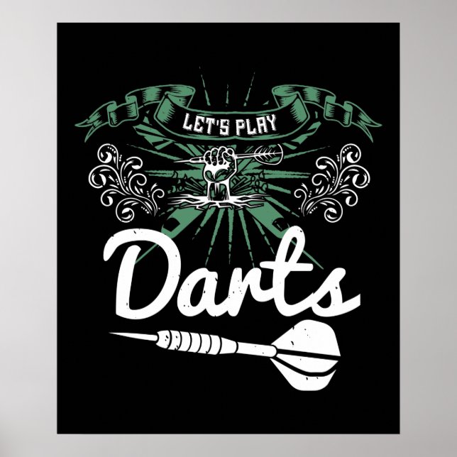 Poster Darts - Let's Play Darts (Devant)