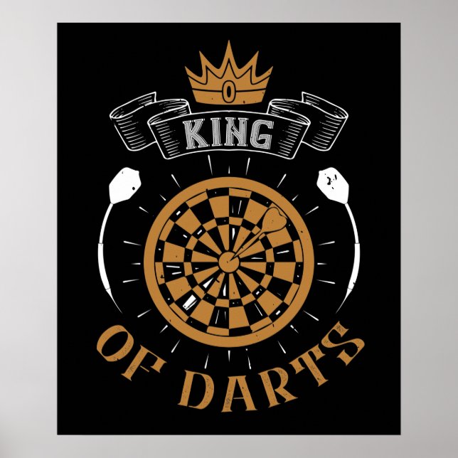 Poster Darts - Roi des fléchettes (Devant)