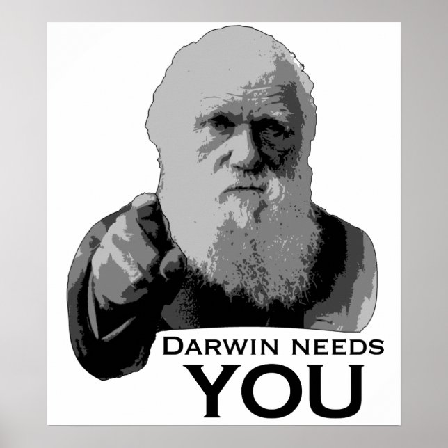 Poster Darwin A Besoin De Toi ! (Devant)