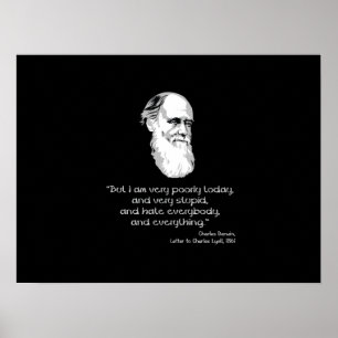 Poster Darwin : Je suis très mal aujourd'hui