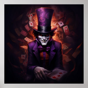Poster Das fantastische Kartenspiel mit dem Joker
