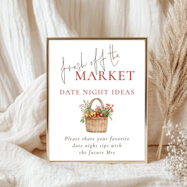 Poster Date Night Ideas Fresh off Market Fête des mariées (Créateur téléchargé)