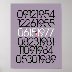 Poster Dated Wall Art - Distressed Style - 3 Children